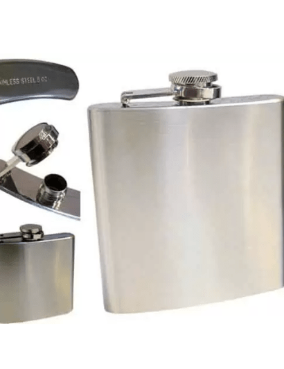 cristy Silver stainless steel Easy Sip Pocket Bottle, Hip Flask CR32 stainless steel Hip Flask  (230 ml) - Image 2
